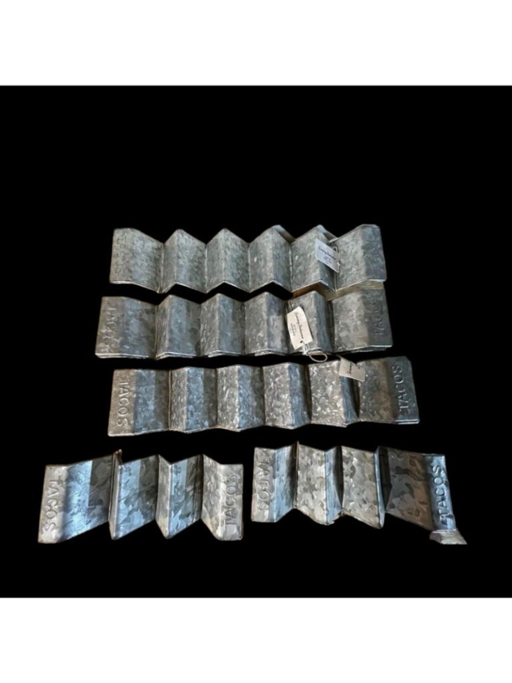 Set of 10 Tommy Bahama Metal Taco Holders Lot Brand New Taco Trays - Picture 2 of 2